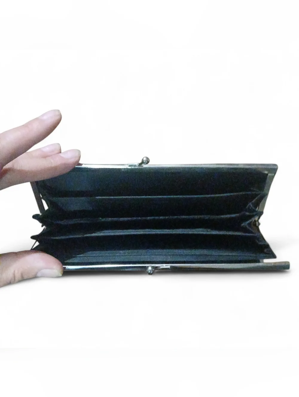 Women's Vintage Inspired Animal Print Clasp Wallet | Dark Glamour | Rare Find